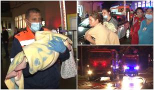 Zeci de copii și părinți evacuați în miez de noapte, la Timișoara. Fum și alarmă de incendiu la Spitalul "Louis Țurcanu"