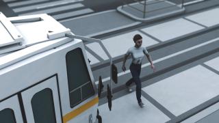 ANIMAŢIE GRAFICĂ: Tânără cu căştile pe urechi, lovită de tramvai în Bucureşti. Vatmanul a claxonat în zadar, nu avea cine să-l audă