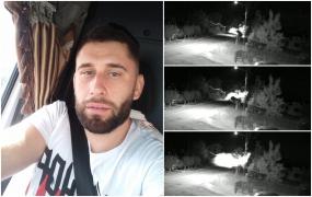 Momentul accidentului din Argeş în care Florin a murit, surprins de o cameră de supraveghere. Tânărul venea din Franţa şi mai avea puţin până să ajungă acasă