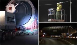 Traficul a fost paralizat în Ilfov, iar mai multe localități au rămas fără curent din cauza unui transport de sute de tone. Cozile de mașini s-au întins pe câțiva km