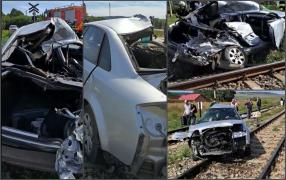 Două surori, spulberate de un tren pe care nu l-au văzut venind, în Vaslui. Una dintre ele este în stare foarte gravă