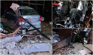 Un tânăr vitezoman a băgat în spital 3 minori, după ce s-a izbit cu maşina de gardul unei case, în Tecuci. O bucată de lemn i-a străpuns corpul