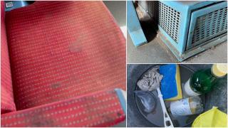 Imagini dezolante în trenurile CFR. Inspectorii ANPC au dat amenzi de 30.000 de lei şi au oprit 9 garnituri: ''Covidul pare o favoare''