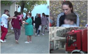 Incendiu la Spitalul de copii din Galaţi. Părinţii au fugit cu micuții lor în braţe, după ce bucătăria a luat foc și fumul a inundat saloanele