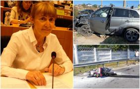 Poliţia a stabilit că Monica Macovei este vinovată de producerea accidentului din 2 Mai. Fostul ministru ar fi intrat cu mașina pe contrasens
