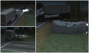 ANIMAŢIE GRAFICĂ. Cum s-a produs accidentul din Neamţ, în care o familie a fost spulberată în miez de noapte. Şoferul maşinii conducea, deşi era în cârje
