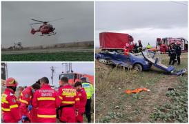 Doi bărbaţi, morţi pe DN1 într-un accident grav. Singurul supravieţuitor este un tânăr de 22 de ani, cetăţean turc