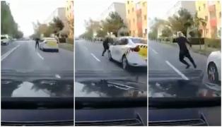Momentul halucinant în care un tânăr de 21 de ani se aruncă intenționat în fața mașinilor. Doi brașoveni au tras o sperietură zdravănă