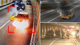 ANIMAȚIE GRAFICĂ: Norocul șoferilor surprinși de incendiul din Pasajul Unirii. O eroare tehnică şi riscau să se sufoce