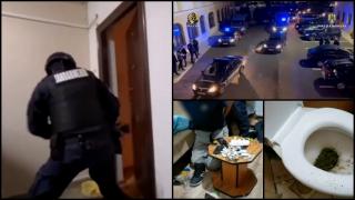 Operaţiune de amploare a Poliţiei: 50 de acţiuni operative şi 300 de mandate de percheziţie în dosare de trafic de droguri, trafic de persoane sau de migranţi