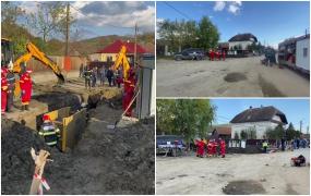 Muncitor mort, după ce a fost prins captiv sub un mal de pământ în Cluj. Tatăl cu care lucra a fost martor neputincios la incident