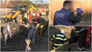 "S-a surpat pământul şi a căzut pe el". Un tânăr de 21 de ani a murit sub ochii tatălui său, în Cluj, într-un șanț săpat pentru canalizare