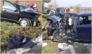 Șoferi morți pe un drum din Neamț, după ce mașinile lor s-au ciocnit frontal. Traficul este blocat pe ambele sensuri   