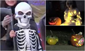Petrecere de Halloween pentru cei mici, la Deva. Sute de copii și-au pus imaginația la încercare şi s-au costumat în fel de fel de personaje înfricoşătoare