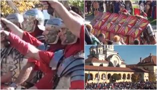 Garda Apulum, spectacol de reconstituire istorică, la zece ani de existenţă. Bătălia dintre daci şi romani, aplaudată la scenă deschisă