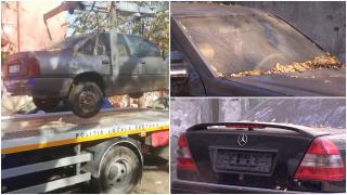Maşina cumnatului lui Nicuşor Dan a fost ridicată de pe strada edilului. Ar fi fost abandonată de mai bine de 6 luni