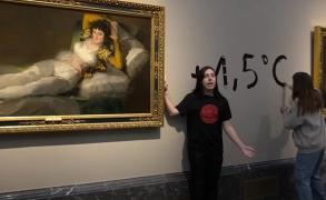 Doi activişti de mediu şi-au lipit mâinile de ramele a două tablouri de Goya la Muzeul Prado, în Spania