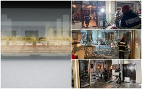 Animaţie grafică: O nuntă din Brăila, la un pas să se transforme într-o tragedie, după ce tavanul restaurantului s-a prăbuşit. Invitaţii apucaseră să dea darul