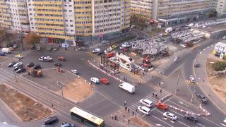 Intersecţia de la pasajul Doamna Ghica va fi blocată până anul viitor. Termenul de finalizare a fost amânat pentru a opta oară