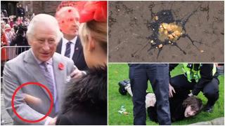 Regele Charles, atacat cu ouă în timpul unei vizite în oraşul York. Protestatarul a fost reţinut de autorităţi