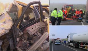 Filmul accidentului teribil de pe A3 în care o mamă a murit sub privirile băiatului ei. La volan se afla chiar verişorul femeii