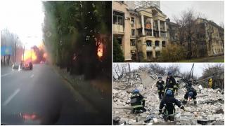 Prăpăd pe teritoriul Ucrainei. 4 oameni au murit şi alţi 23 sunt răniţi, după atacurile de noaptea trecută din Zaporojie şi Dnipro