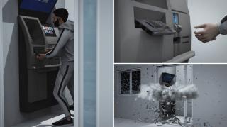 ANIMAȚIE GRAFICĂ: Bancomatul din Constanţa, aruncat în aer cu bomba numită "Devil's Pizza". Localnicii au crezut că a venit războiul