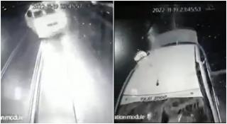 Accidentul mortal de pe Bd. Regina Maria a fost filmat. Momentul în care taxiul intră cu viteză în autobuz și ia foc