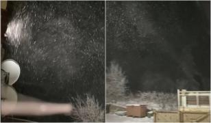 Ninge viscolit la munte. În Semenic, stratul de zăpadă a depășit 10 centimetri