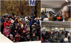 Înghesuială la metrou, după parada de 1 Decembrie. Stația Aviatorilor, luată cu asalt de bucureştenii care au plecat spre case