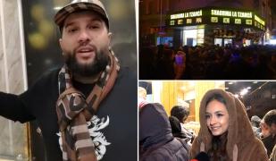 "Le fac toate plăcerile!" Coadă de zeci de metri la shaorma gratis, de la Tzancă Uraganu. Cum a profitat shaormeria de peste stradă