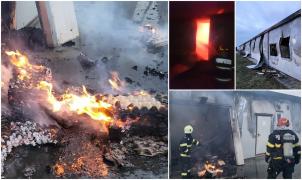 9.000 de găini au ars de vii într-un incendiu uriaș, la o fermă din Satu Mare. Nicio pasăre din hala cuprinsă de flăcări nu a supraviețuit