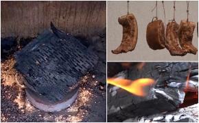 Cum se afumă carnea, cârnații și slănina în nordul Maramureșului. Regulile sunt transmise din generație în generație