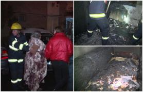 O lumânare uitată aprinsă a lăsat o bătrână de 80 de ani pe drumuri, în preajma sărbătorilor. Întregul bloc, evacuat: "Ne-am luat o haină şi aşa ne-am dus"