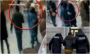 Momentul halucinant în care un tânăr îi fură unei femei portofelul din geantă. Craioveanul a făcut 3 victime în mai puţin de o lună