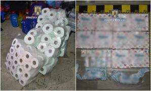 Au furat hârtie igienică şi şerveţele de aproape 45.000 euro. Percheziţii de amploare în Dej