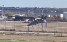 Momentul în care un pilot american se catapultează din F-35, deşi era la sol. Avionul nu a mai răspuns la comenzi în timpul aterizării