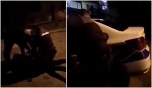 "Pune-i cătuşele!" Scandal cu îmbrânceli și înjurături între jandarmi și clienții unui bar, în Satu Mare. Doar cătuşele i-au calmat pe scandalagii