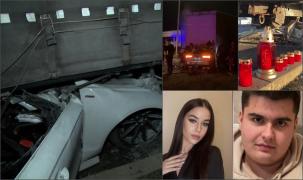 Filmul cumplitului accident din Sibiu. Cine sunt cei doi tineri care au murit pe loc: părinții lor, un preot și un cunoscut politician