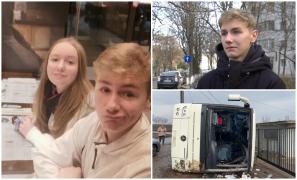 Tatăl Alexiei și fratele ei, Eric, au putut să o vadă pentru prima dată după accident. "A răbufnit în plâns și m-am luat și eu după el, n-am mai putut"