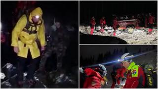 Doar doi dintre cei şase ucraineni rătăciţi pe munte au fost recuperaţi. Salvamontiştii continuă căutările, la mai bine de o zi de la apelul la 112