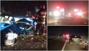 Opt victime, între care un copil de 11 ani, după un accident înfiorător la Castelu, în Constanța. Impactul a fost devastator