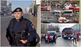 Jandarmul care a intrat primul în autocarul de la Unirii povestește cum a încercat să îl salveze pe turistul care a murit. ”Era pe partea stângă, era conștient”