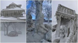 "E devastator!" Oameni îngheţati în case, pe străzi, în mașini sau sub troiene uriașe. 60 de morți după "ciclonul bombă" din SUA