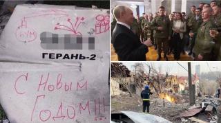 Cruzimea ruşilor a depăşit o nouă limită: au trimis în Ucraina drone pe care scria "Un an nou fericit!"