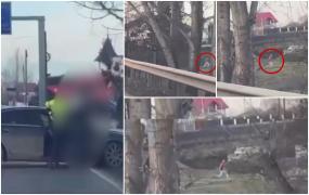 "O, Doamne! Ce se întâmplă aici?" Un şofer băut din Rădăuţi, cursă nebună şi cu maşina, dar şi pe jos cu poliţiştii după el