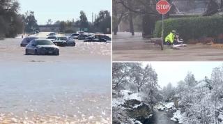 După furtuni de zăpadă, cea mai mare ploaie din ultimii aproape 200 de ani a provocat haos în California