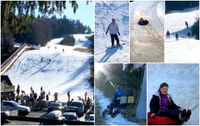 Turiştii din Maramureş s-au bucurat din plin de ultima zi de vacanţă pe Pârtia Cavnic. Zăpada artificială abia a făcut faţă temperaturilor ridicate