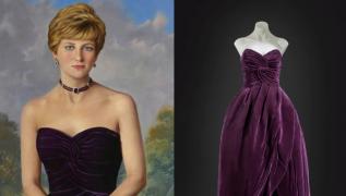 Emblematica rochie mov a Prințesei Diana a fost scoasă la licitație. Valoarea piesei ar putea ajunge la 120.000$