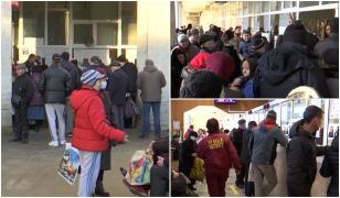 Cozi uriașe la taxe și impozite. Mulți vârstnici din Galați s-au îngrămădit la ghișee, pentru a scăpa de o grijă